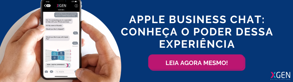 Canais digitais - Apple Business Chat